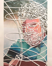 Load image into Gallery viewer, Portrait paper cut collage (commission)