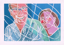 Load image into Gallery viewer, Portrait paper cut collage (commission)