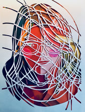 Load image into Gallery viewer, Portrait paper cut collage (commission)