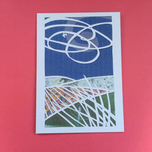 Load image into Gallery viewer, Set 3 of 4 greetings cards, prints of hand made paper cut landscapes