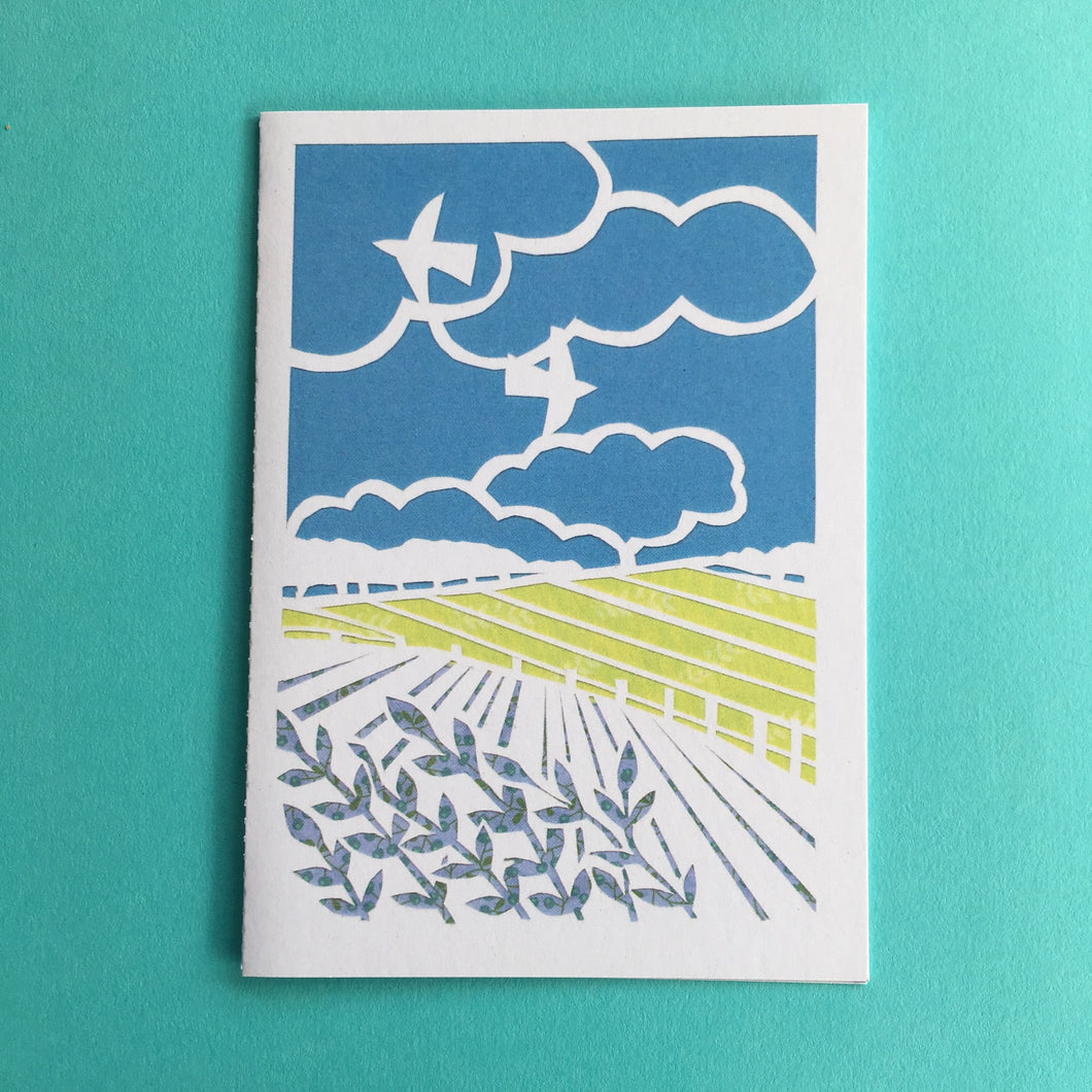 Breeze design, greetings card