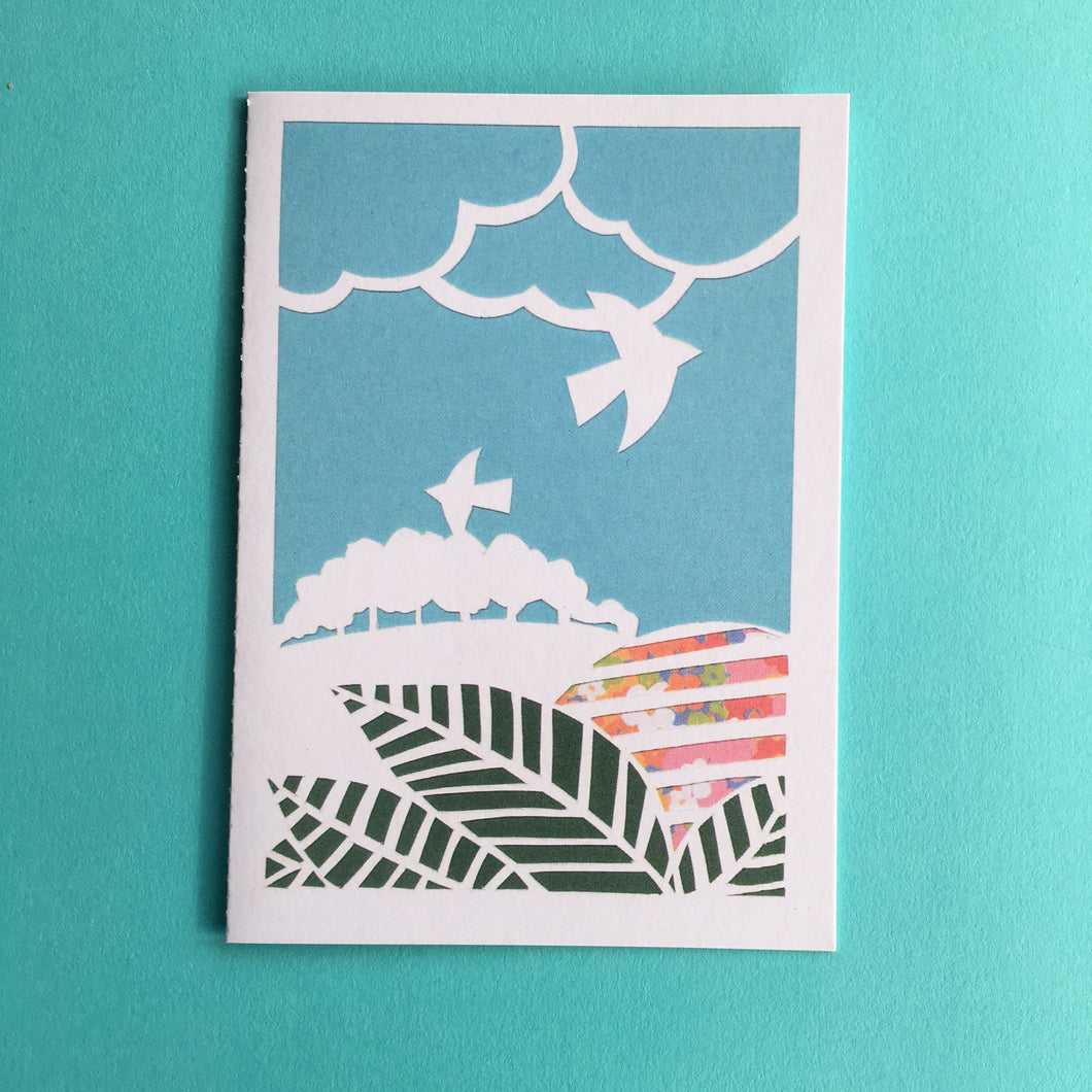 Leaves design, greetings card